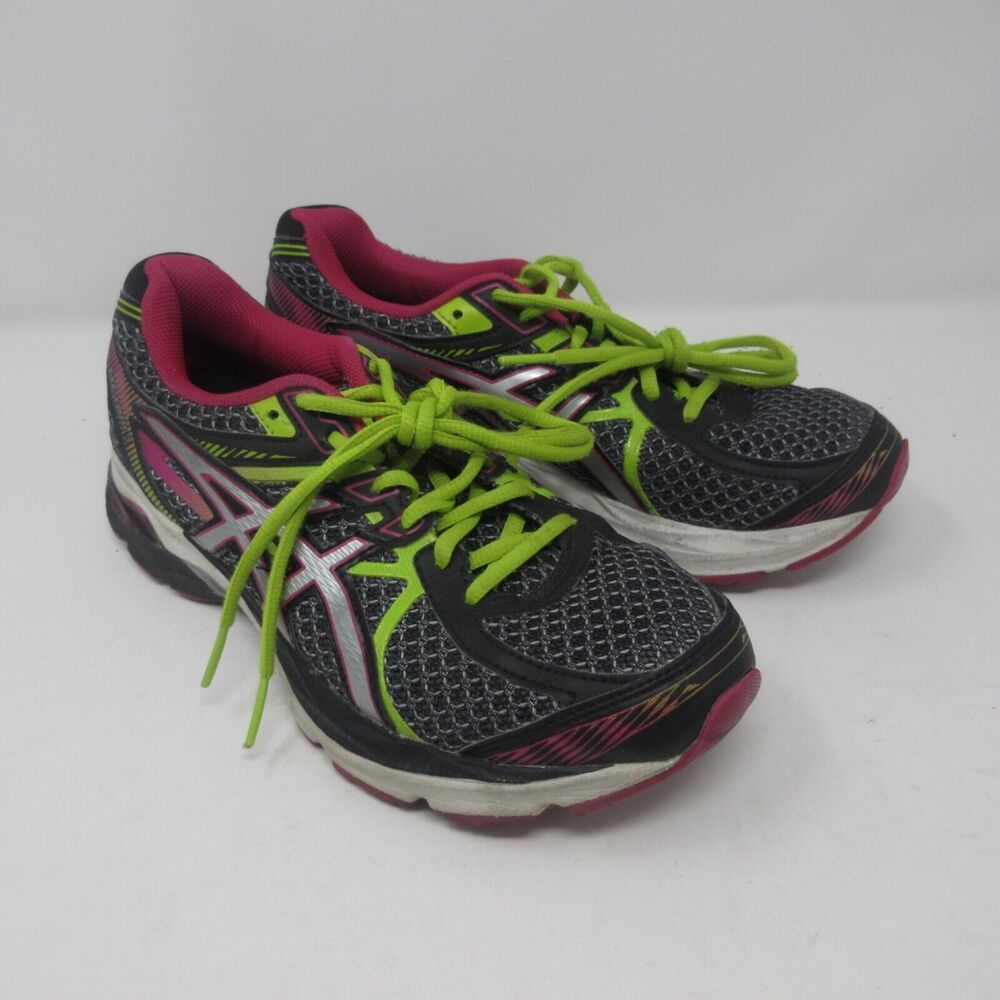 Asics Gel-Flux 3 T664N Black Pink Mesh Athletic Sneakers Running Shoes Size 7.5
